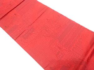 異国建物模様織り出し　袋帯